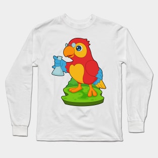 Parrot Teacher Test tube Chemistry Long Sleeve T-Shirt